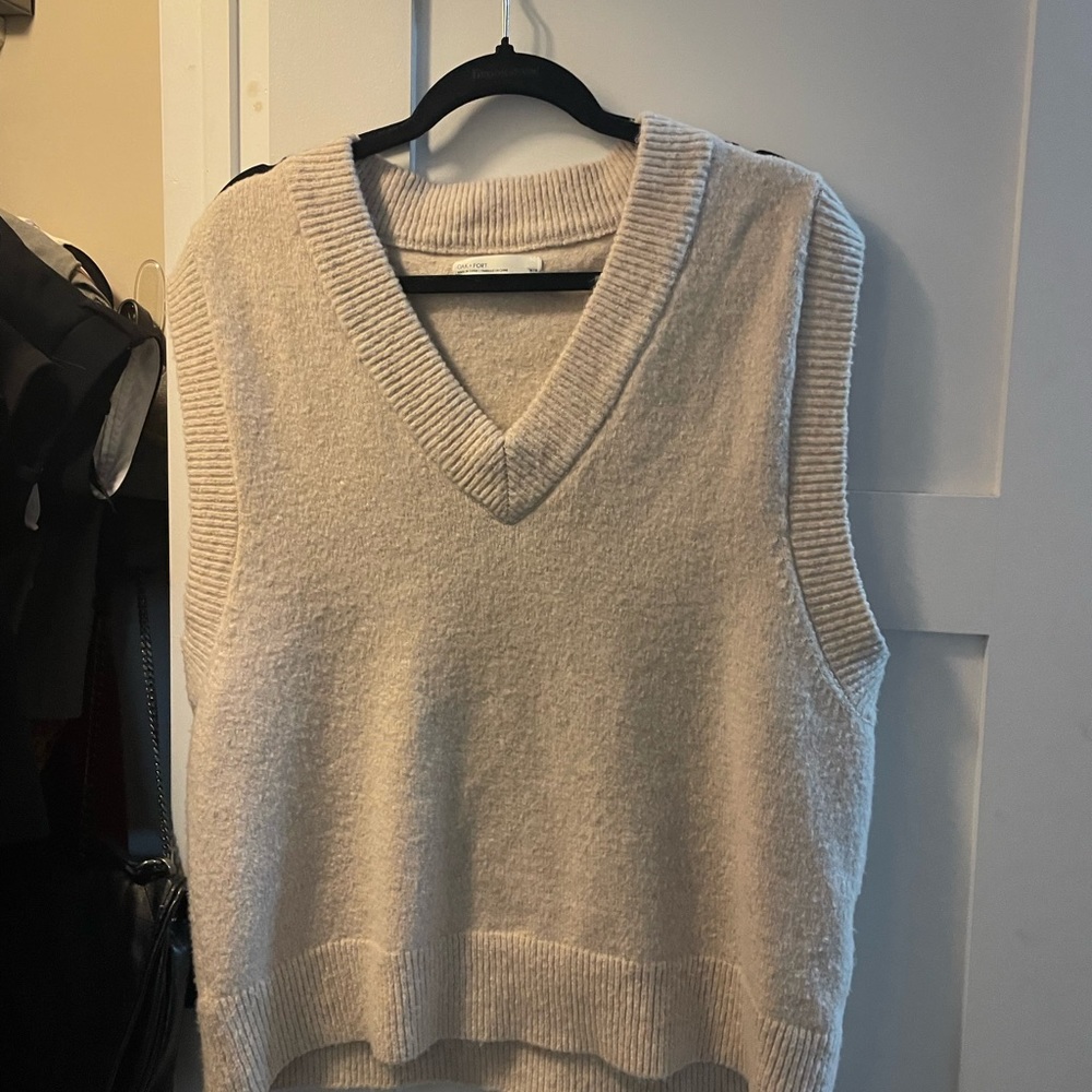 Oak + Fort Oversized Sweater Vest